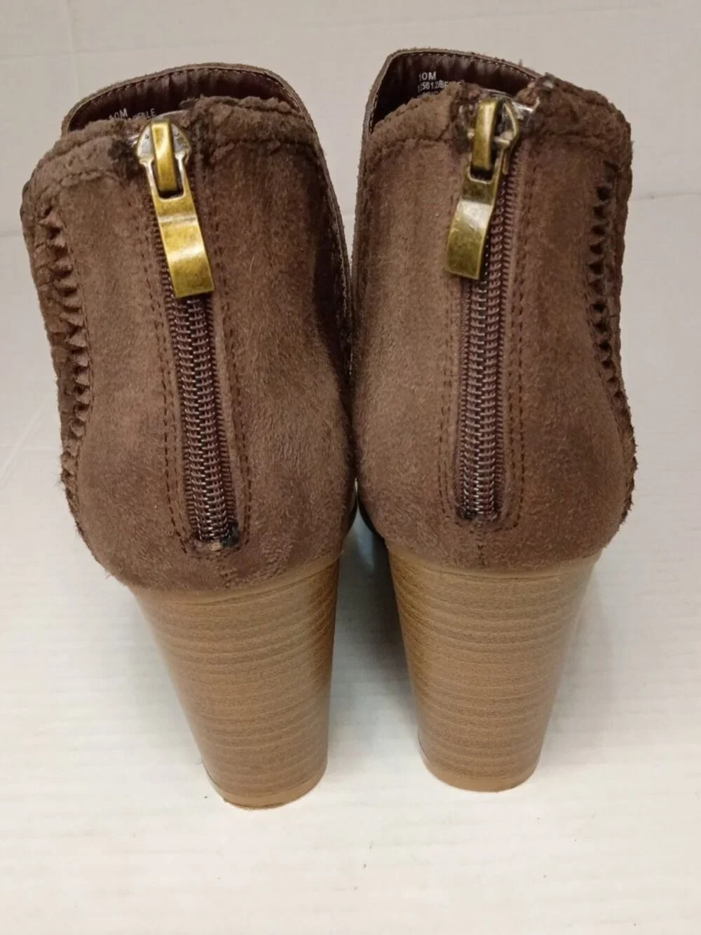 Maurices Belle Brown Cutout Pointed Toe Ankle Booties Women’s Size 10M